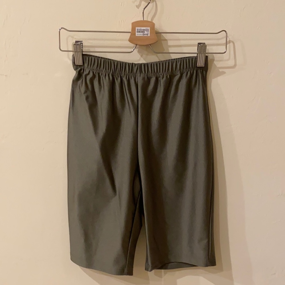 ReVamped high waisted biker shorts, camel, size XS